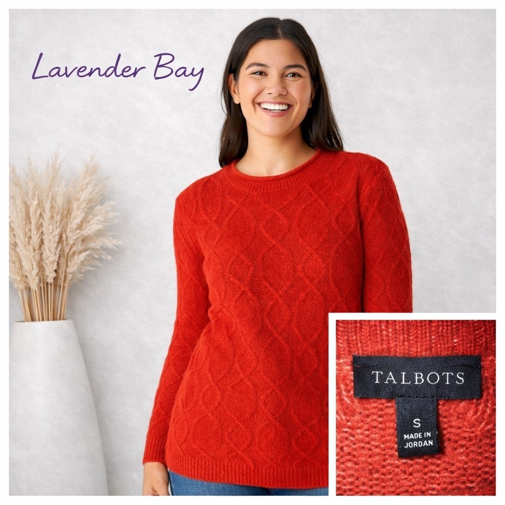 Talbots Cabled Sweater Size Small